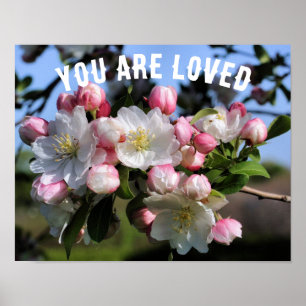 You Are Loved Blossoms Inspirational Poster