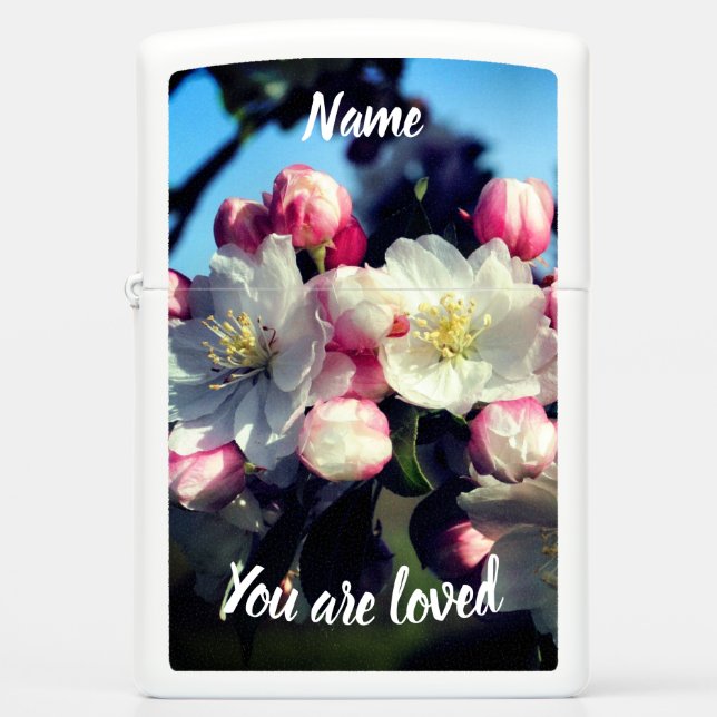 You Are Loved Blossoms Inspirational  Zippo Lighter (Front)