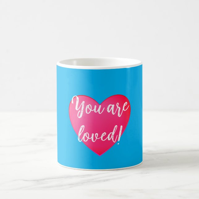 You are Loved Blue Mug (Center)