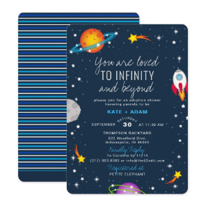 You Are Loved Boy Adoption Baby Shower Invitation