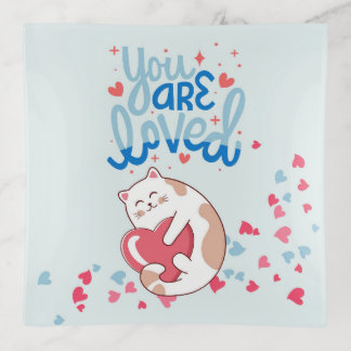 You Are Loved Cats Trinket Tray