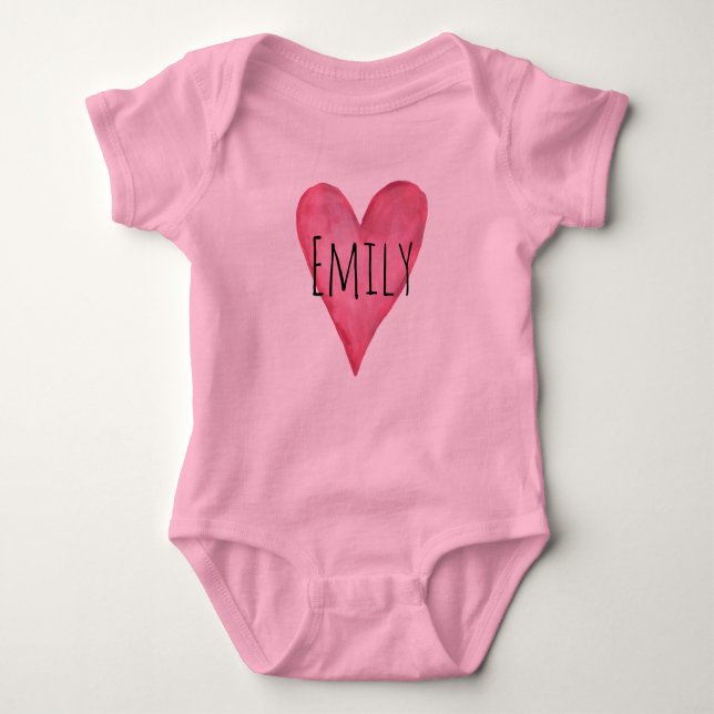 You Are Loved Customizable Baby Girls Bodysuit (Front)