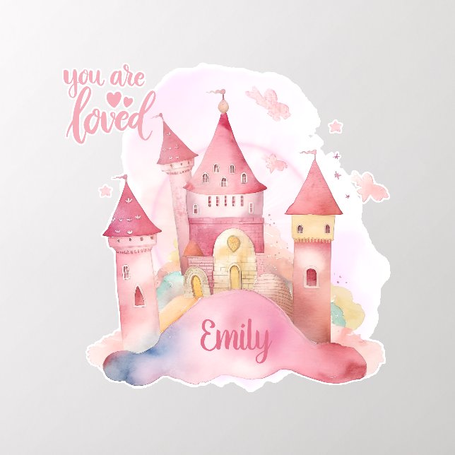 You are Loved Customizable square Wall Decal (Insitu 2)