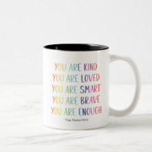 You Are Loved Fun Rainbow Positive Affirmations T
