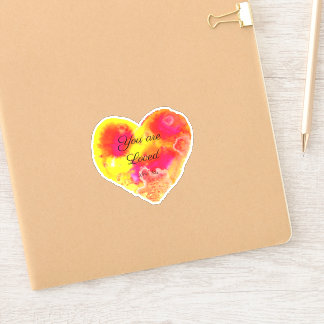 You Are Loved Heart Sticker