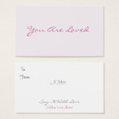 You Are Loved Love Notes (Front & Back)