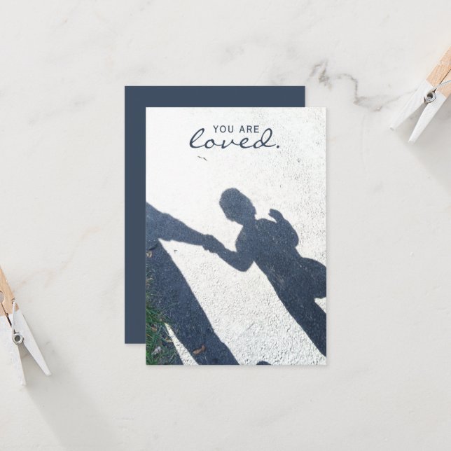 You Are Loved Mother's Day Photo Card (Front/Back In Situ)