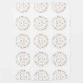 You Are Loved, Newborn Gift Baby Blanket