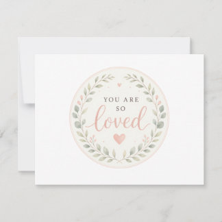 You Are Loved, Newborn Gift Note Card