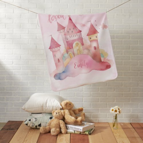 You are Loved Palace on the Pink Cloud Baby Blanket