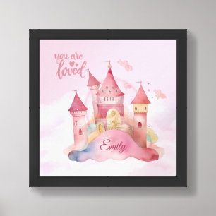 You are loved Palace on the pink Cloud Personalize Framed Art