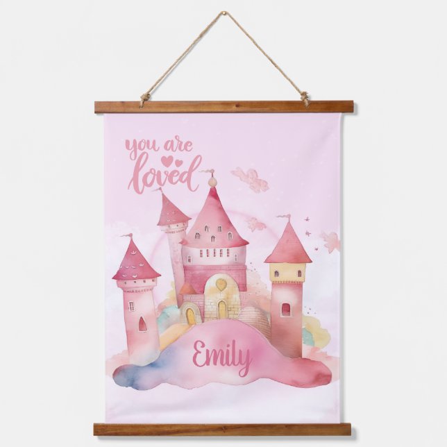 You are Loved Palace Pink Cloud customizable Hanging Tapestry (Front)