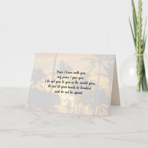 You Are Loved Palm Trees Scripture Card