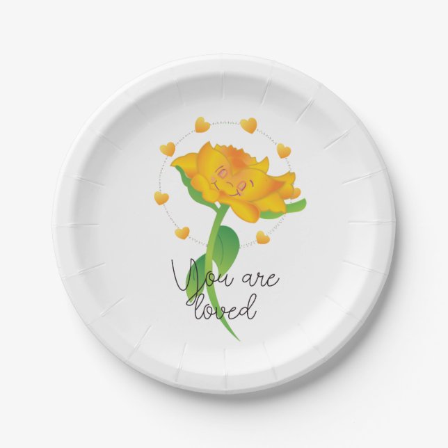 You are loved  paper plates (Front)