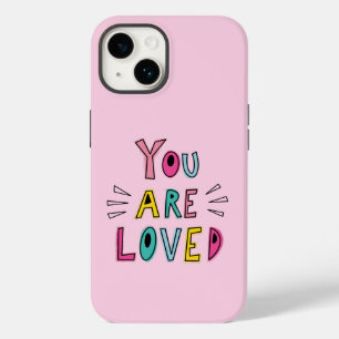 You Are Loved Pink Motivational Quote  Case-Mate iPhone 14 Case