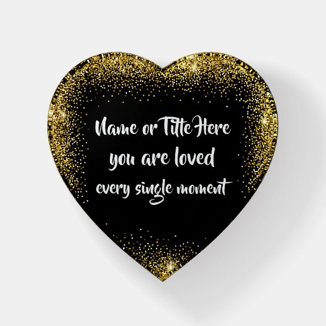 You are Loved Reminder Personalized Paperweight (Front)