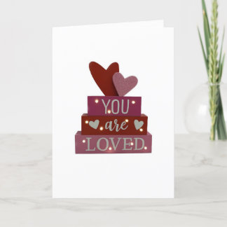 **YOU ARE LOVED*** ROMANTIC CHRISTMAS CARD