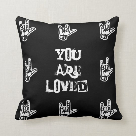 "You Are Loved" Sign Language Pillow