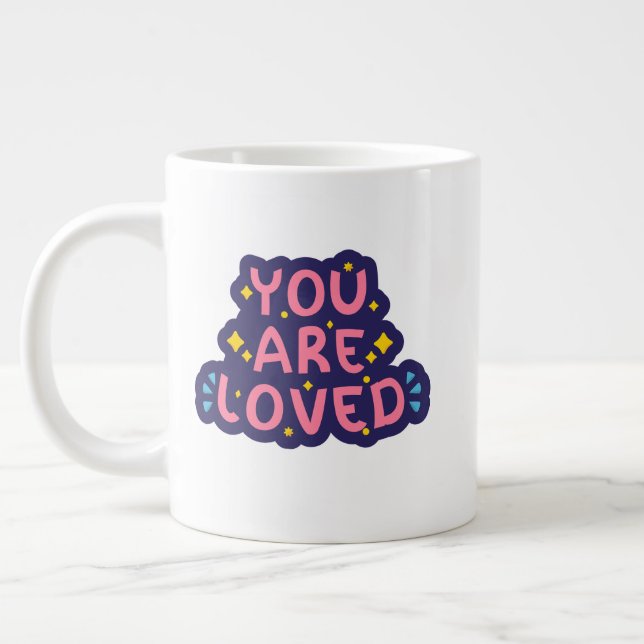 You Are Loved 😁 specialty mug (Left)