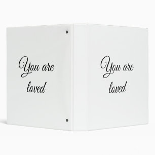You are loved sun motivation quote mindful blessed 3 ring binder