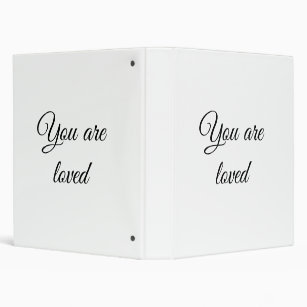 You are loved sun motivation quote mindful blessed 3 ring binder