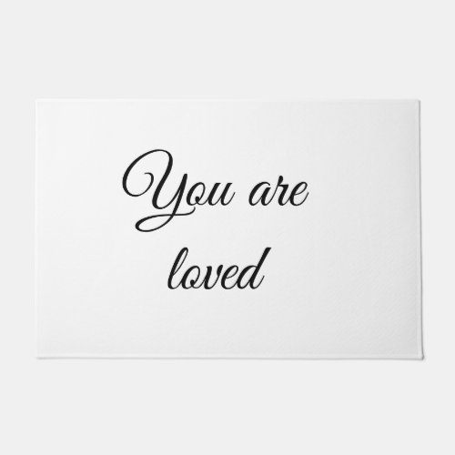 You are loved sun motivation quote mindful blessed doormat