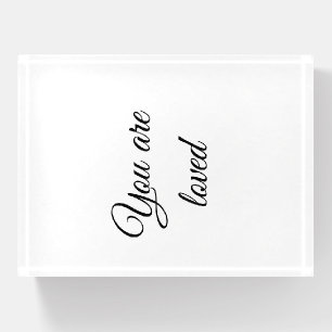 You are loved sun motivation quote mindful blessed paperweight