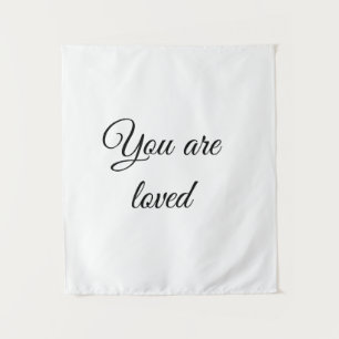 You are loved sun motivation quote mindful blessed tapestry