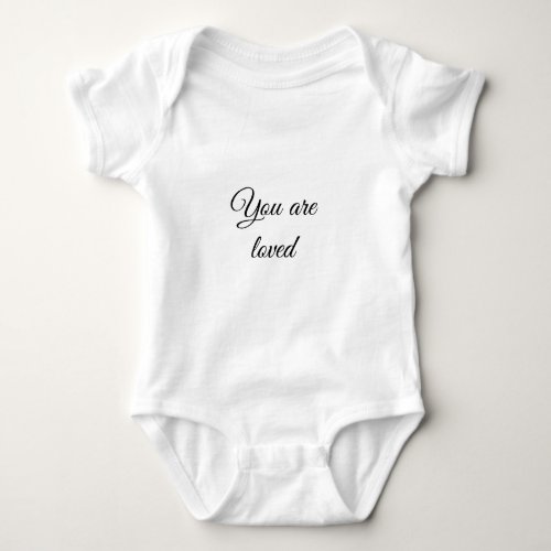 You are loved sun motivation quote mindful wounded baby bodysuit