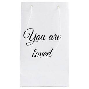 You are loved sun motivation quote mindful wounded small gift bag