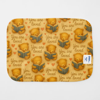 You Are Loved – Teddy Bear Burp Cloth