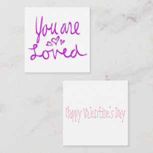 You Are Loved Valentine Note Card