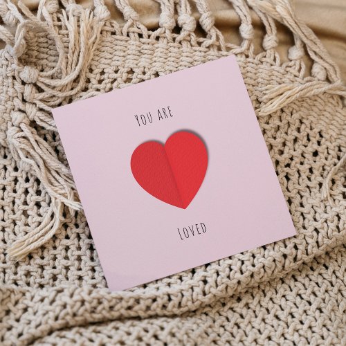 You Are Loved Valentines Day Holiday Card