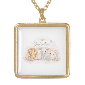 You Are Loved Watercolor Faith Necklace | Inspirat