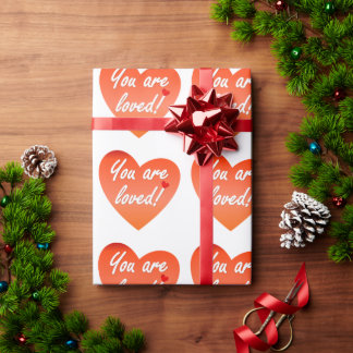 You are loved wrapping paper