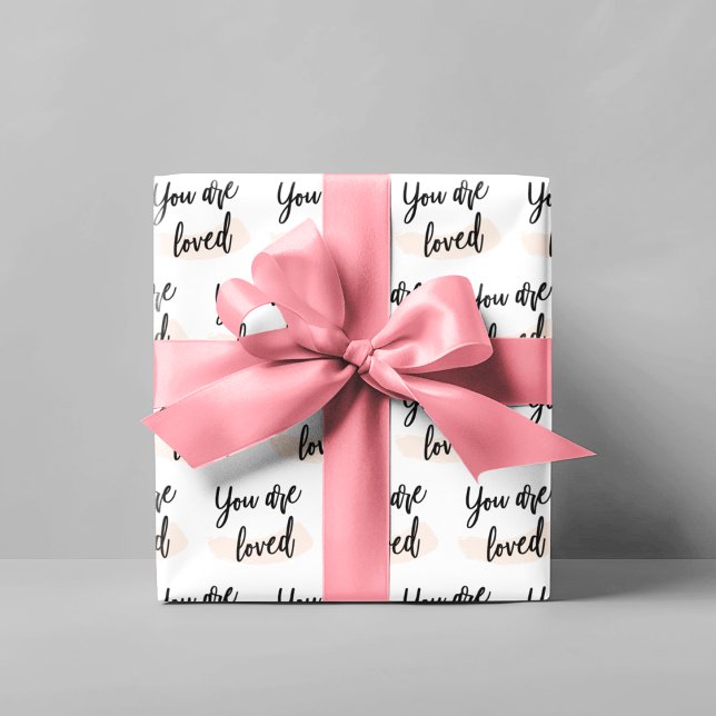 You Are Loved Wrapping Paper Set (Let someone special know how loved they are with these, "You are loved" wrapping paper sheets! )