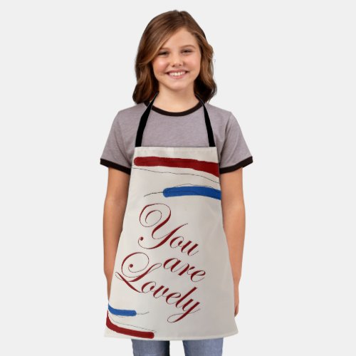 you are lovely apron