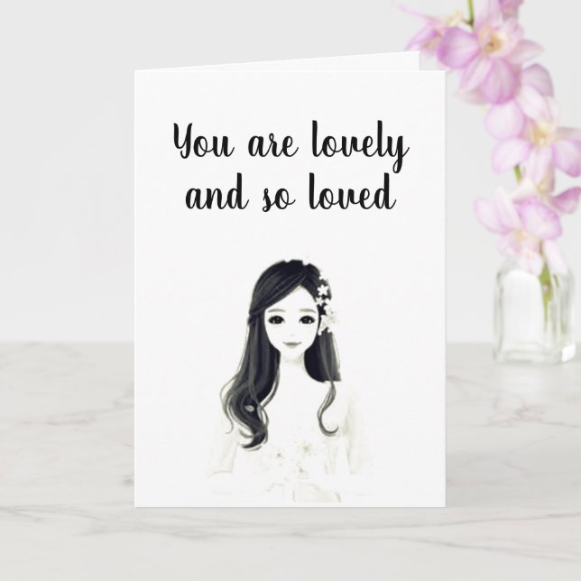 YOU ARE LOVELY & LOVED ALWAYS HAPPY BIRTHDAY CARD (Orchid)