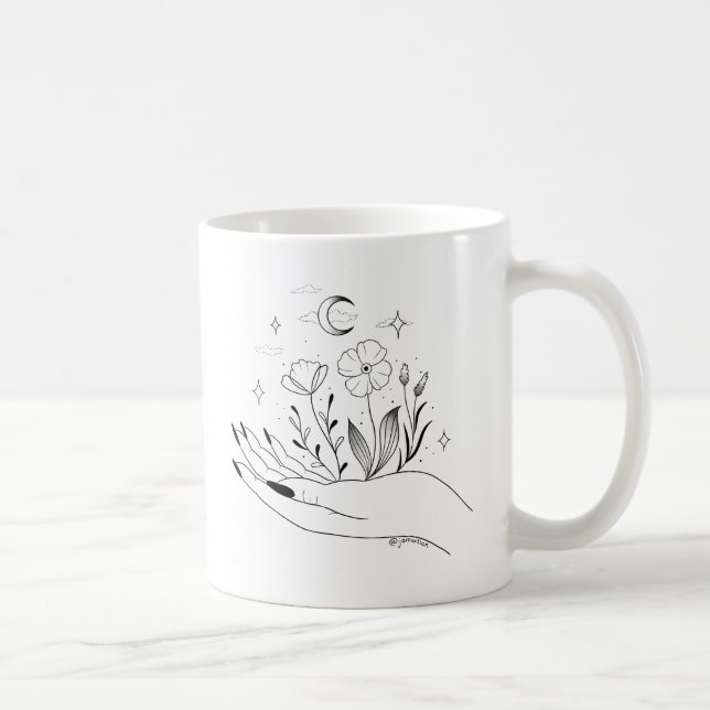 “You are magic” whimsical inspirational coffee mug (Right)