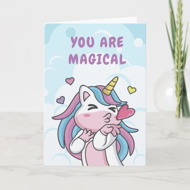 YOU ARE MAGICAL - Unicorn Card (Front)