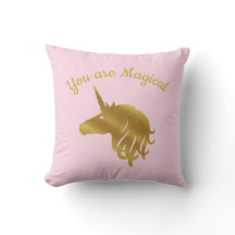 You are Magical Unicorn Pillow in Pink