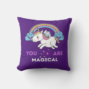 You Are Magical Unicorn  Throw Pillow