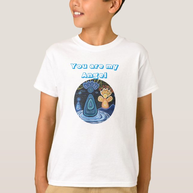 You are my Angel Abstract Art Kids T-shirt (Front)
