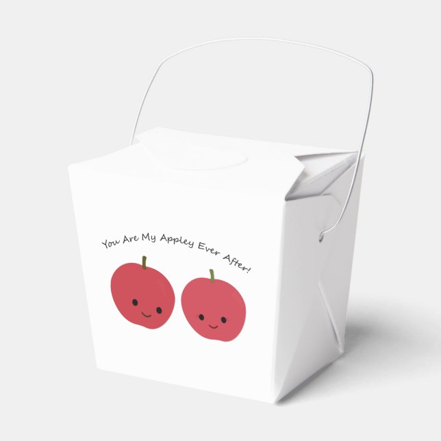 You are my Appley Ever After Apples Favor Boxes (Front Side)