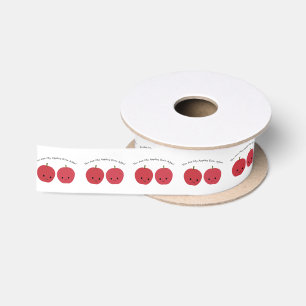 You are my Appley Ever After Apples Satin Ribbon