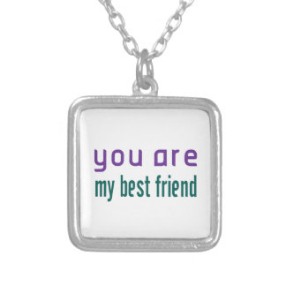 You Are My Best Friend Silver Plated Necklace