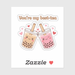 You Are My Best-Tea Cute Boba Bubble Tea Friends Sticker