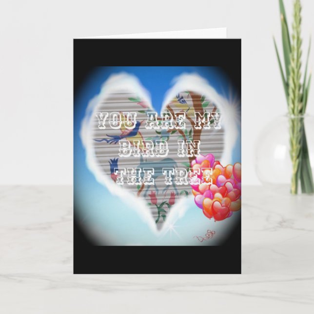 You Are My Bird in the Tree: Heartfelt Design Holiday Card (Front)