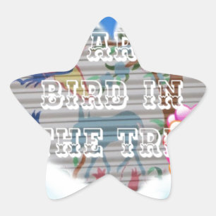 You Are My Bird in the Tree: Heartfelt Design Star Sticker