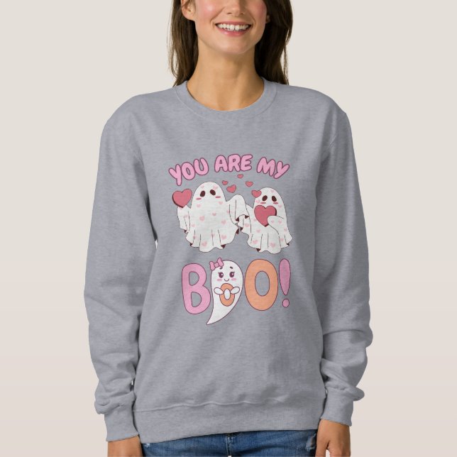 You Are My Boo, Cute Couple Ghost Love Sweatshirt (Front)